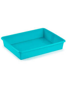 Tradineur - Bandeja frigorífica de almacenamiento, plástico, reutilizable, servir comida, organizar alimentos, fabricada en Espa