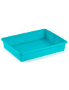 Tradineur - Bandeja frigorífica de almacenamiento, plástico, reutilizable, servir comida, organizar alimentos, fabricada en Espa