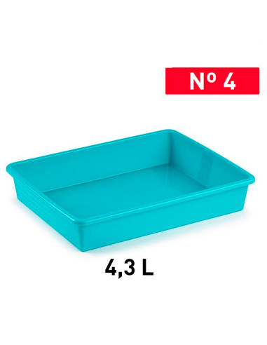 Tradineur - Bandeja frigorífica de almacenamiento, plástico, reutilizable, servir comida, organizar alimentos, fabricada en Espa