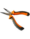 Tradineur - Alicate Mini Punta Larga - Longitud de 125 mm - Fabricado en Acero - Mango ergonómico - Herramienta manual de bricol