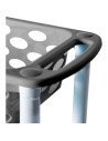 Tradineur - Carrito verdulero de plástico con 3 Niveles y Ruedas - PLFT Aire Slim - Cestas apilables portaobjetos - 61 x 58 x 18