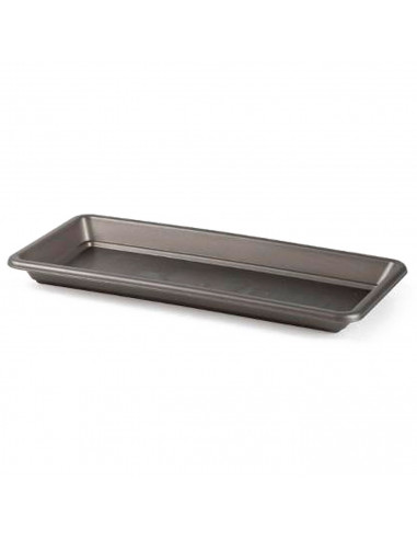 Tradineur - Jardinera con plato terracota - PLFT - Fabricado en Plástico - Macetero apto para Exterior e Interior del hogar - 40
