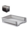 Tradineur - Pack de 2 Bandejas de Oficina - Modelo Domo - Organizador de documentos A4 - 7 x 33 x 25 cm - Color Aleatorio