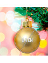 Tradineur - Pack de 20 Bolas de Navidad Modelos surtidos - Fabricado en Plástico - Cordón Dorado - Decoración de Navidad - Ø 4 c