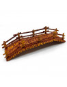 Tradineur - Puente de troncos para Belén, resina, adorno para nacimiento, portal, pesebre, Navidad, decoración tradicional, fabr