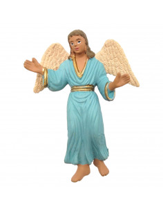Tradineur - Figura de ángel para Belén, durexina, adorno para nacimiento, portal, pesebre, Navidad, decoración tradicional, fabr