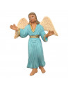 Tradineur - Figura de ángel para Belén, durexina, adorno para nacimiento, portal, pesebre, Navidad, decoración tradicional, fabr