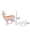 Tradineur - Pack de Animales con Crías para Belén - Gallina, Cordero, Cabras, Patos y Corderos Tendidos - Fabricado en Plástico