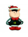 Tradineur - Pack de 3 Elfos colgantes navideños - Fabricado en Plástico - Artículo para decoración de Navidad - 8 cm - Color Ale
