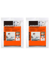 Tradineur - Pack de 2 trajes protectores de trabajo, cierre con botones y gorro, mono desechable de TNT, protección, multiusos,