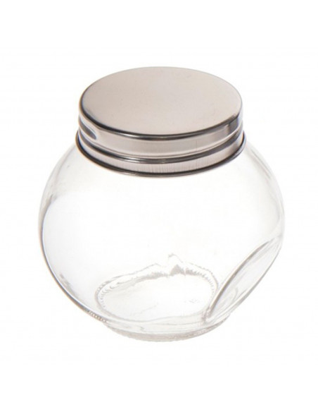 Pack de 12 tarros de cristal con tapa metálica de 180 ml, juego de frascos de vidrio, 7 x 8 x 7 cm