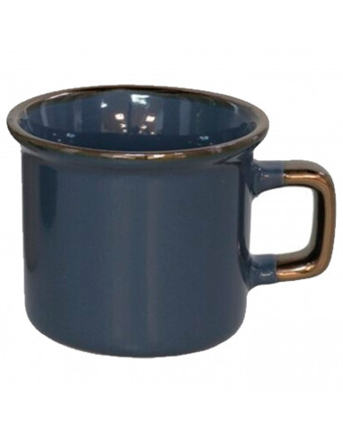 Tradineur - Pack de 4 Tazas Mug Modelo Regina - Fabricado en cerámica - Ideal para café e infusiones - Apta para lavavajillas y