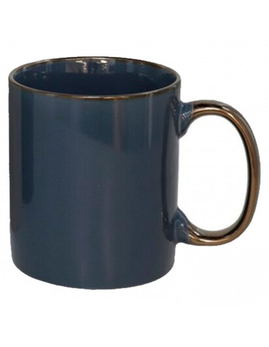 Tradineur - Pack de 4 Tazas Mug Modelo Regina - Fabricado en cerámica - Ideal para café e infusiones - Apta para lavavajillas y