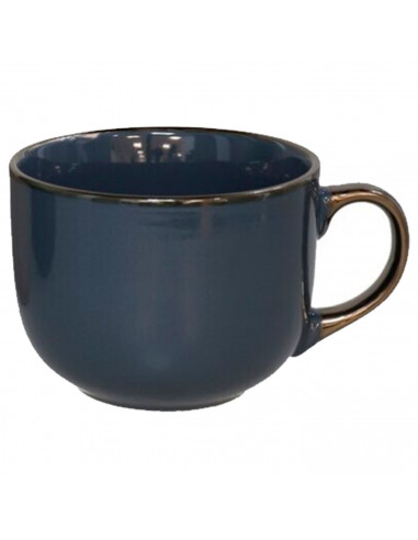 Tradineur - Pack de 4 Tazas Mug Modelo Regina - Fabricado en cerámica - Ideal para café e infusiones - Apta para lavavajillas y