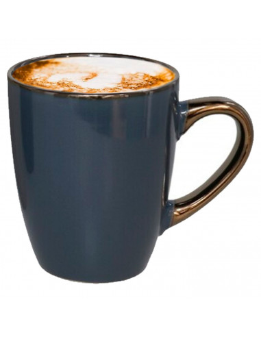 Tradineur - Pack de 4 Tazas Mug Modelo Regina - Fabricado en cerámica - Ideal para café e infusiones - Apta para lavavajillas y