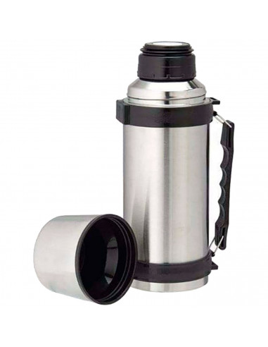 Tradineur - Termo modelo Ray - Fabricado en Acero Inoxidable - Ideal para conservar la temperatura de tus bebidas - Capacidad de