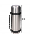 Tradineur - Termo modelo Ray - Fabricado en Acero Inoxidable - Ideal para conservar la temperatura de tus bebidas - Capacidad de