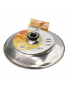 Tradineur - Tapa giratortillas de acero inoxidable, diámetro 30 cm. Plato volteatortillas ideal para darle la vuelta a la  torti