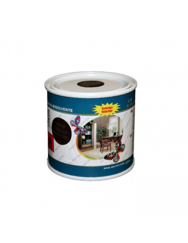 Paintusa - Bote de pintura esmalte S818 color tabaco 125 ml ideal para interior y exterior