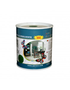 Paintusa - Bote de pintura esmalte verde abeto S811, 375 ml, ideal para interior y exterior, 9.5 x 8.5 x 8.5 cm