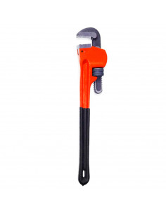 Tradineur - Llave Stillson para tubos, hierro, alta resistencia, heavy duty, fontanería, plomería, reparaciones, 450 mm
