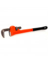 Tradineur - Llave Stillson para tubos, hierro, alta resistencia, heavy duty, fontanería, plomería, reparaciones, 450 mm