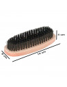 Tradineur - Pack de 2 cepillos para calzado, cuidado de cuero liso y rugoso, limpieza, lustre de zapatos - 14 cm