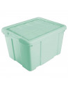 Tradineur - Caja de Almacenamiento con tapa - Fabricado en plástico - Contenedor para almacenar juguetes, Libros, ropa, mantas -