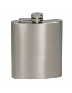 Tradineur - Petaca de acero, modelo Sam, recipiente para whisky, licores, agua, portátil, camping, senderismo, viajes, apta para