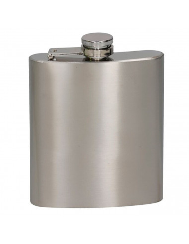 Tradineur - Petaca de acero, modelo Sam, recipiente para whisky, licores, agua, portátil, camping, senderismo, viajes, apta para