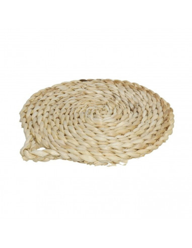 Tradineur - Salvamantel de hoja de maiz redondo 24 cm, grosor 1,5 cm, soporte protector de mesa y encimera  para ollas calientes