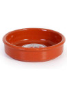 Tradineur - Pack de 12 cazuelas redondas de barro - Aptas para vitro y horno - Ideales para servir tapas y aperitivos - Ø 8 cm