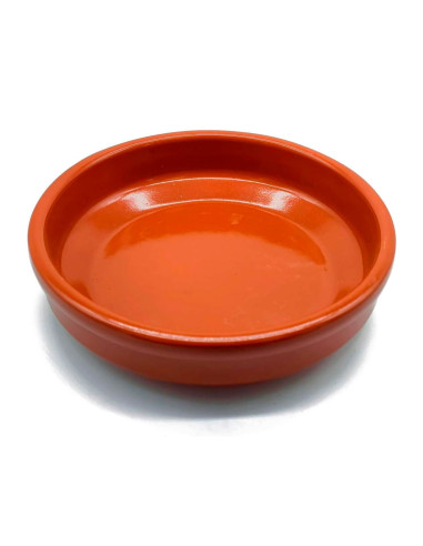 Tradineur - Pack de 12 cazuelas redondas de barro - Aptas para vitro y horno - Ideales para servir tapas y aperitivos - Ø 8 cm