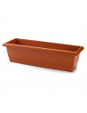 Tradineur - Jardinera Modelo Terracota - PLFT - Fabricado en Plástico - Macetero apto para Exterior e Interior del hogar - 60 cm