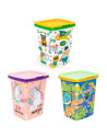 Tradineur - Papelera con diseños Infantiles con tapa - Fabricado en Plástico - Capacidad de 15 Litros - 47 x 28,7 x 26 cm - Dise