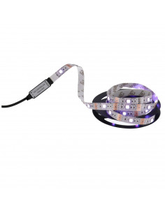 Gerimport - Guirnalda de 3 metros, con 90 leds con modelo de colores rgb, con conexión usb y mando a distancia. Cinta luminosa p