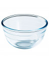 Tradineur - Bol de mezclas de vidrio de borosilicato, extra resistente, cuenco multiusos, cocina, apto para horno y lavavajillas