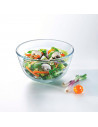 Tradineur - Bol de mezclas de vidrio de borosilicato, extra resistente, cuenco multiusos, cocina, apto para horno y lavavajillas
