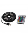 Gerimport - Guirnalda de 3 metros, con 90 leds con modelo de colores rgb, con conexión usb y mando a distancia. Cinta luminosa p