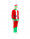 Tradineur - Disfraz de duende verde gruñón para adulto, poliéster, incluye camiseta, pantalón, cinturón y gorro, atuendo de Navi