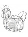 Huevera alice con asas fabricada con acero cromado ideal para transportar huevos 35 x 25 cm