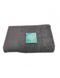 Rams - Toalla de baño de algodón, color gris pizarra, 95 x 140 cm, suave, altamente absorbente, secado rápido