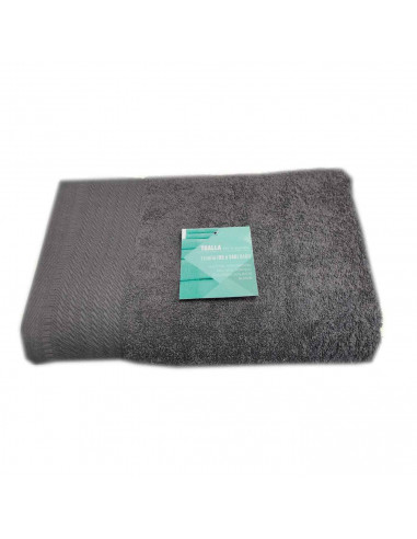 Rams - Toalla de baño de algodón, color gris pizarra, 95 x 140 cm, suave, altamente absorbente, secado rápido