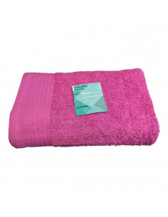 Toalla de baño fabricada con algodón de calidad color rosa 65 x 130 cm toalla ducha suave al tacto rápido secado