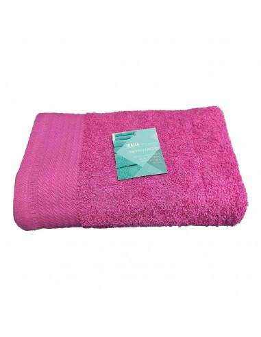 Toalla de baño fabricada con algodón de calidad color rosa 65 x 130 cm toalla ducha suave al tacto rápido secado