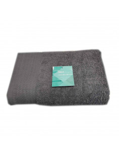 Rams - Toalla de baño de algodón, color gris pizarra, 60 x 130 cm, suave, altamente absorbente, secado rápido