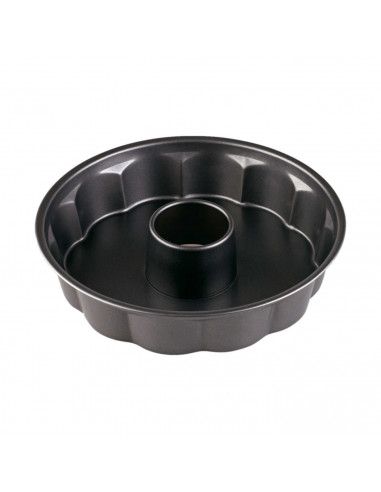 LifeStyle - Molde redondo de acero antiadherente 27 x 6 cm, recipiente para horno, repostería, roscón, bizcochos, tartas, pastel