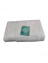 Rams - Toalla de baño realizada 100% algodón, de color blanco, de 65x130 cm con bonito diseño en su lateral. Toalla de ducha, pa