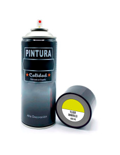Tradineur - Bote de Pintura en Spray - Fabricado en España - Ideal para cualquier superficie, Madera, Metal, Cartón, Piedra o Ce