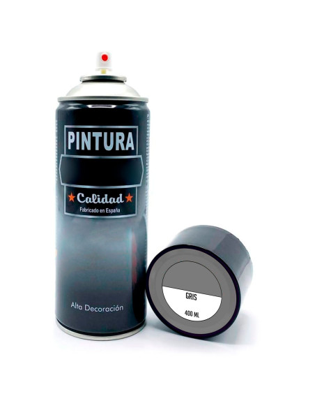 Tradineur - Bote de Pintura en Spray - Fabricado en España - Ideal para cualquier superficie, Madera, Metal, Cartón, Piedra o Ce
